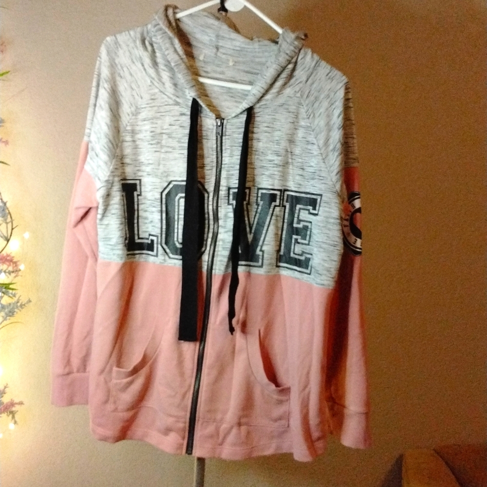 Pink hoodie